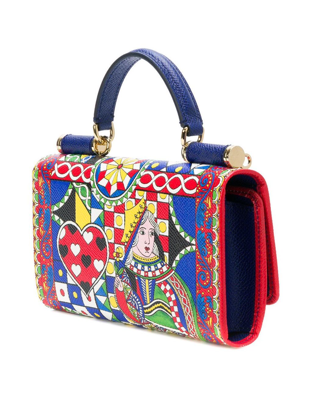 Dolce & Gabbana Leather Queen Of Hearts Sicily Von Bag | Lyst