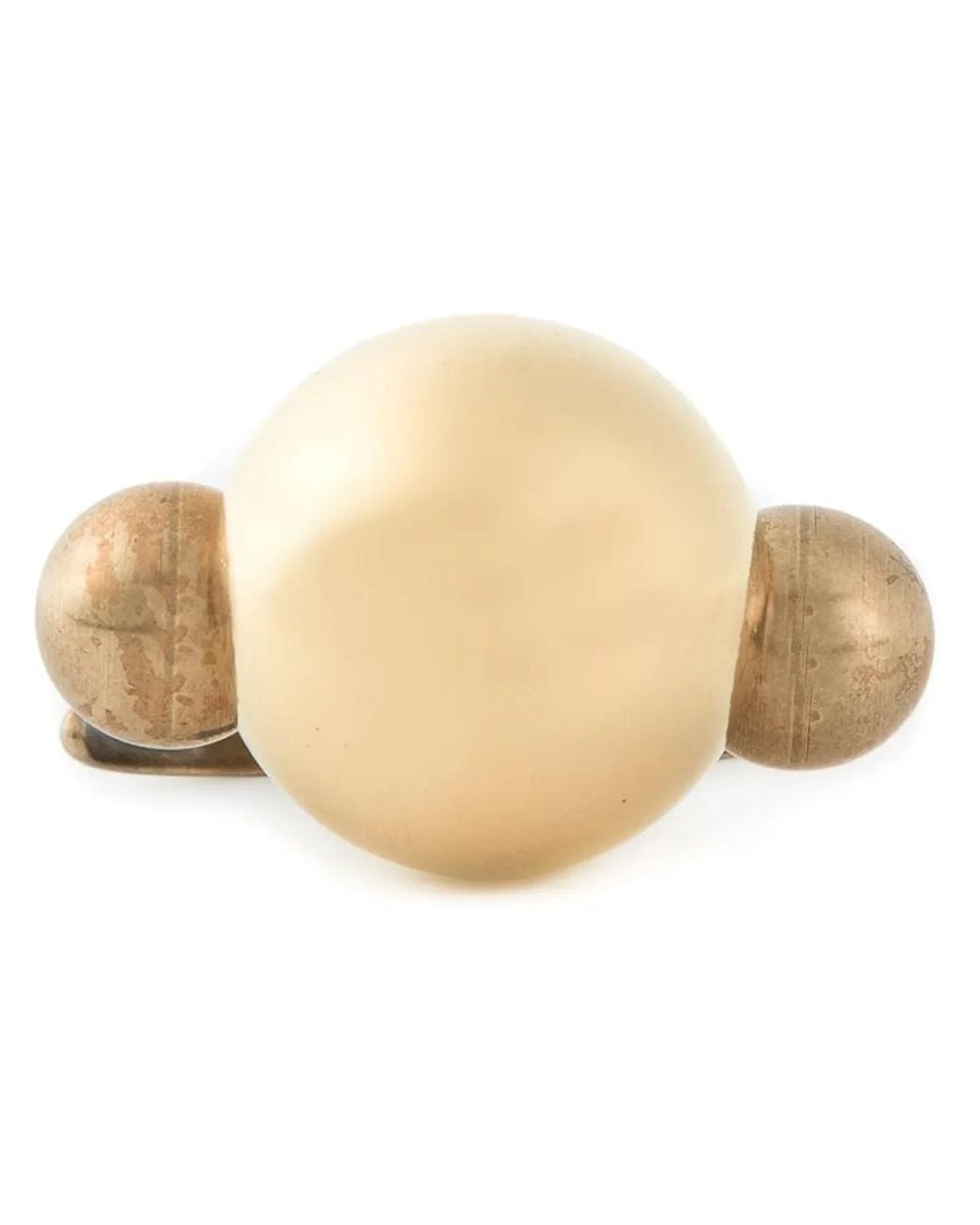 Lanvin Natural Round Shape Double Ring