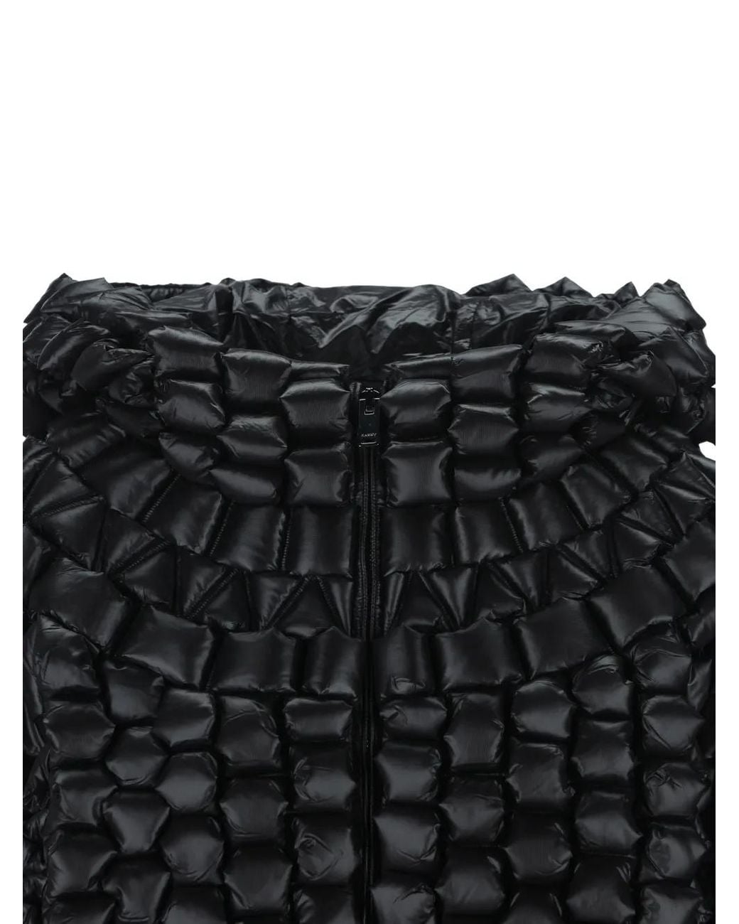 RAXXY Black Quilted Hooded Puffer Jacket