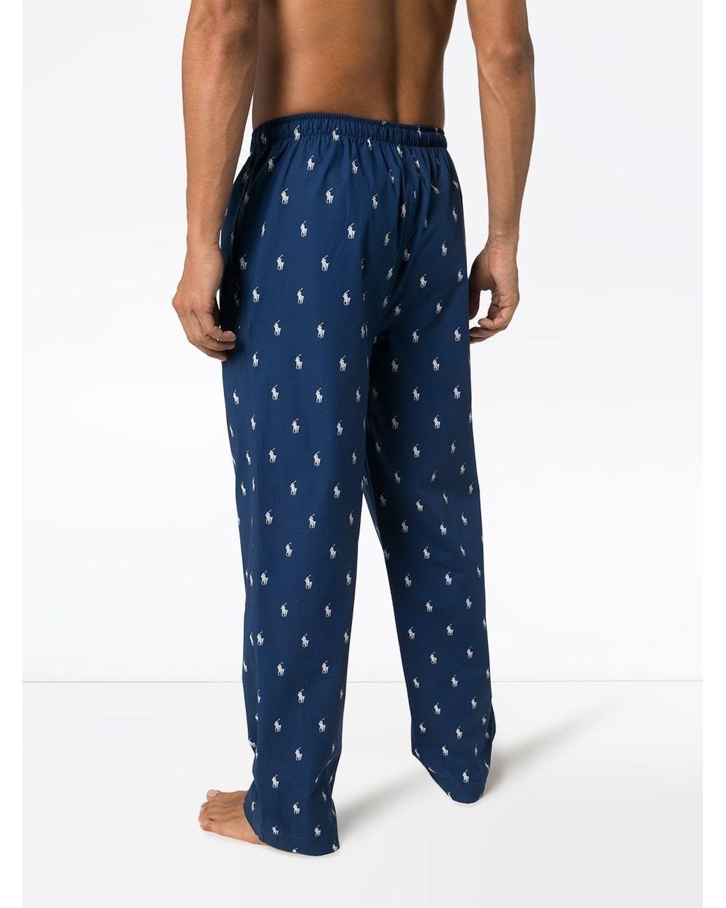 Pantalon de pyjama à motif monogrammé Polo Ralph Lauren pour homme en  coloris Bleu | Lyst
