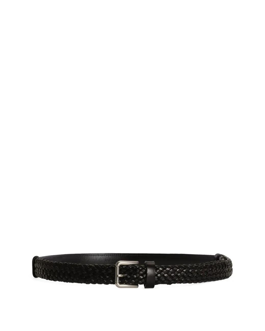 Dolce & Gabbana White Braided Belt for men