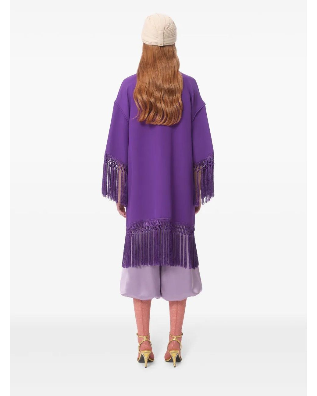 Valentino Garavani Purple Cady Couture Midi Dress