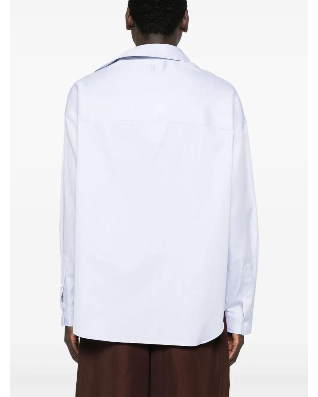 Jacquemus White La Chemise Cuadro Shirt for men