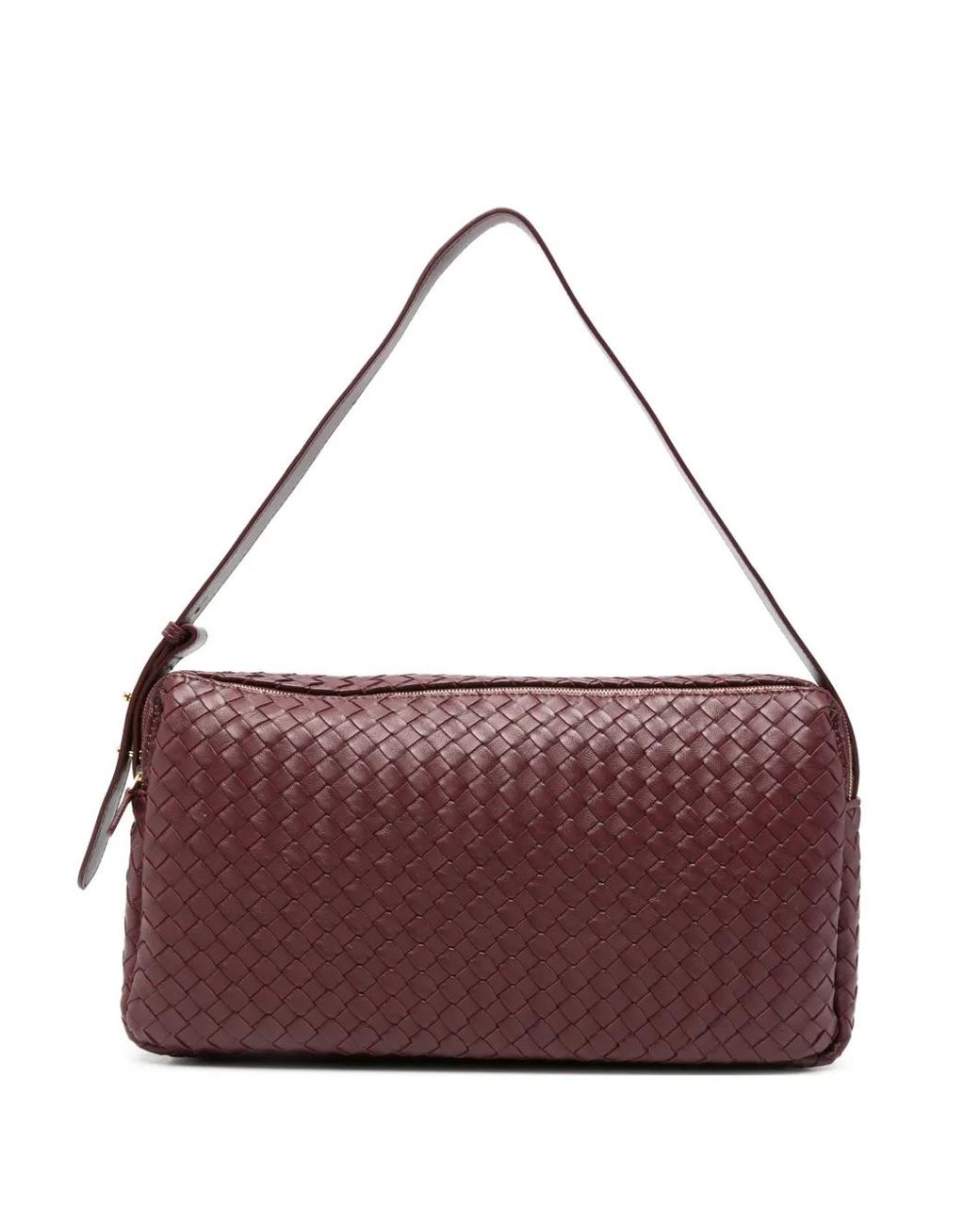 Elleme Purple Large Trousse Leather Shoulder Bag