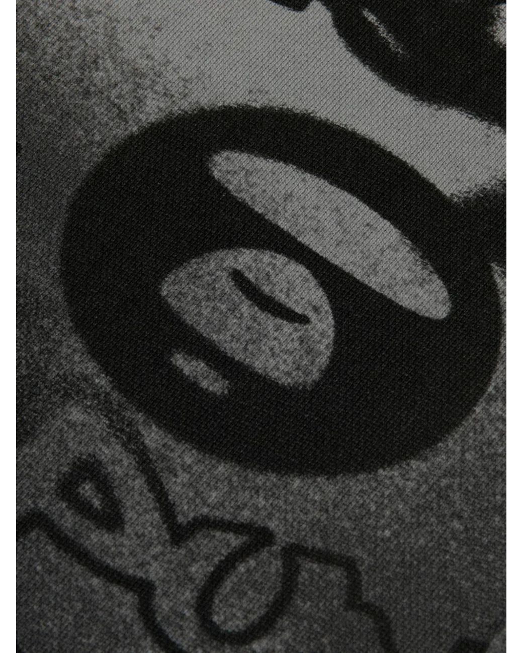 Aape By A Bathing Ape Gray Graphic Track Pants for men