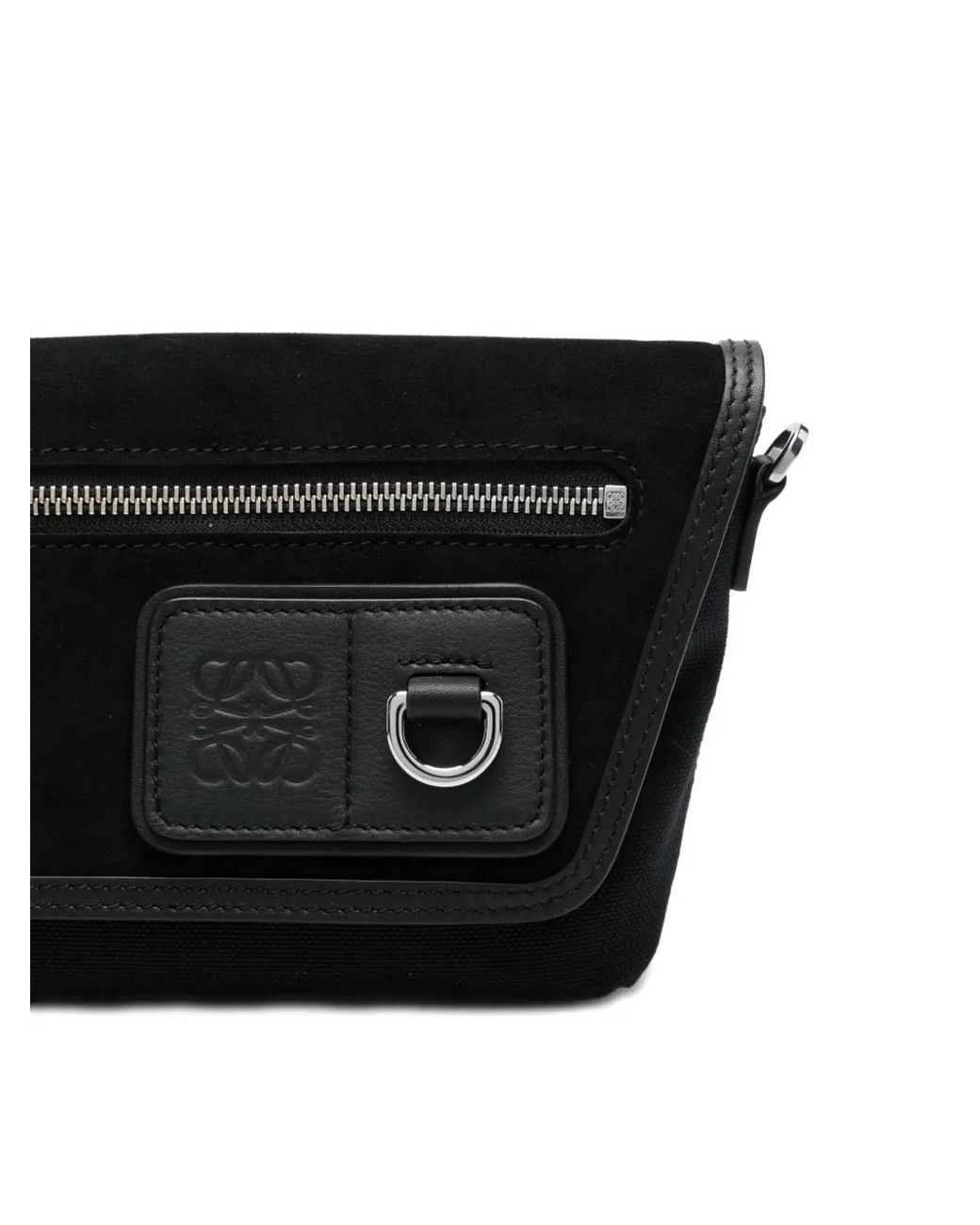 Loewe Black Mini Flex Messenger Bag for men
