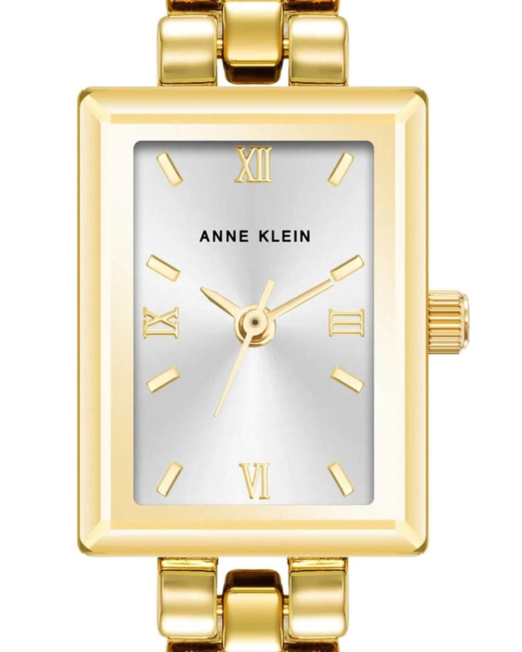 Anne Klein Metallic Rectangular-Case 16Mm Watch