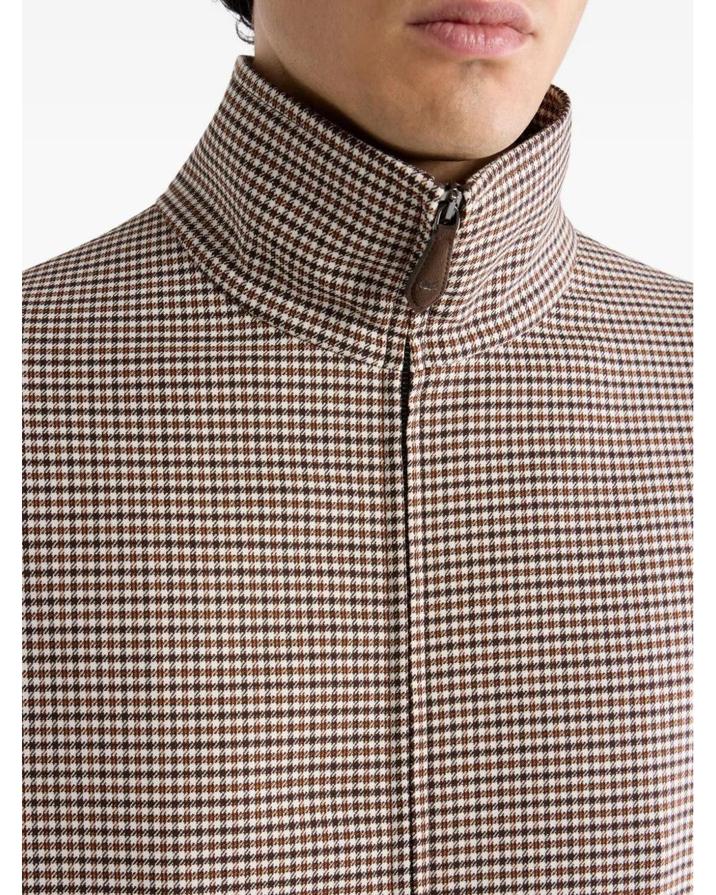 Etro Gray Turtleneck Jacket for men
