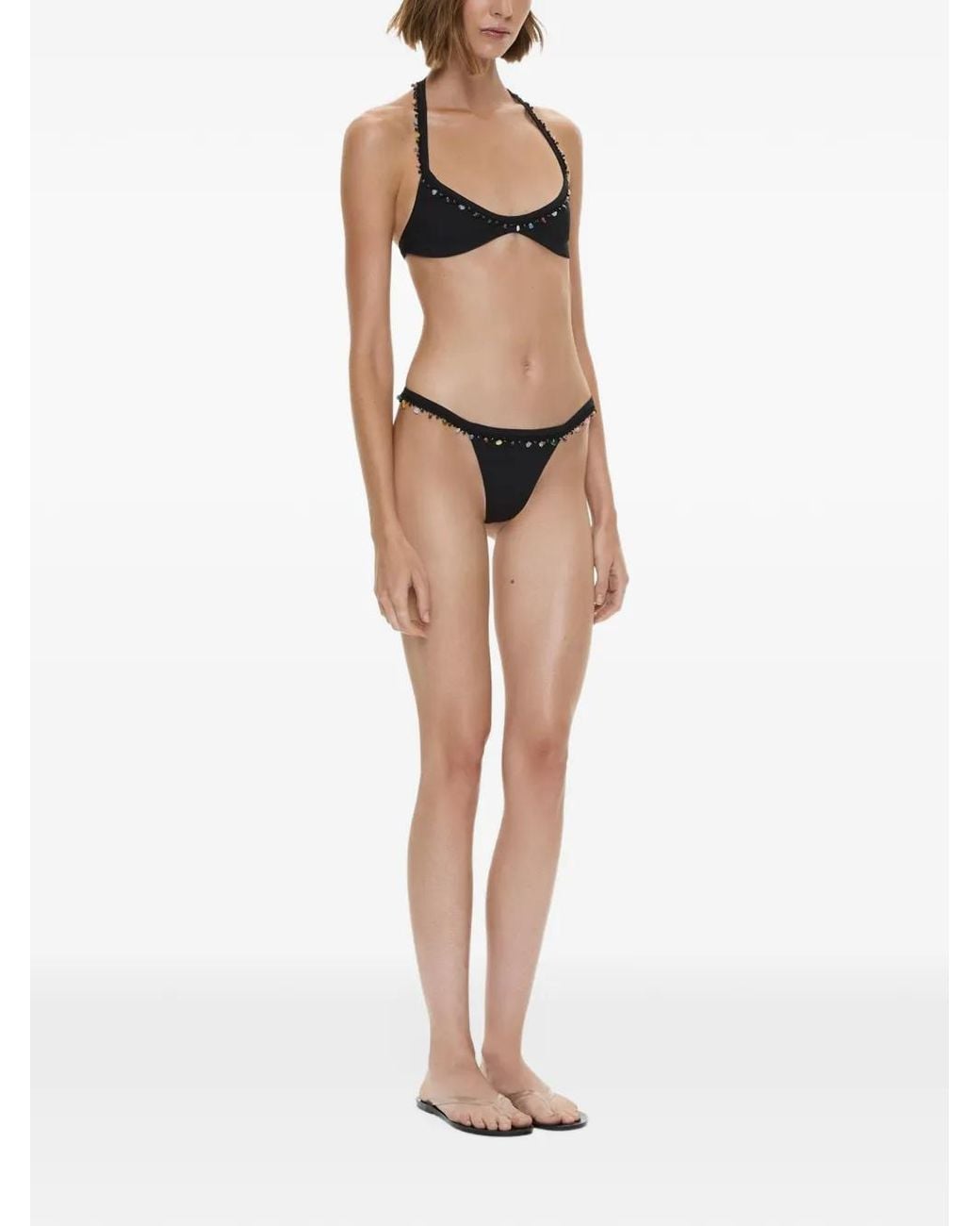 Christopher Esber Black The Beach Quartz Bikini Bottoms