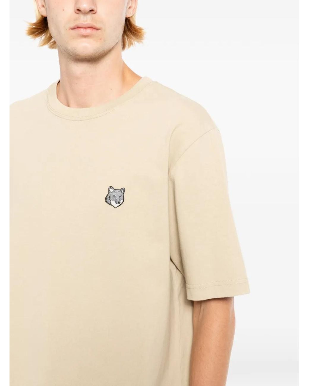 Maison Kitsuné Natural Fox Head T-Shirt for men