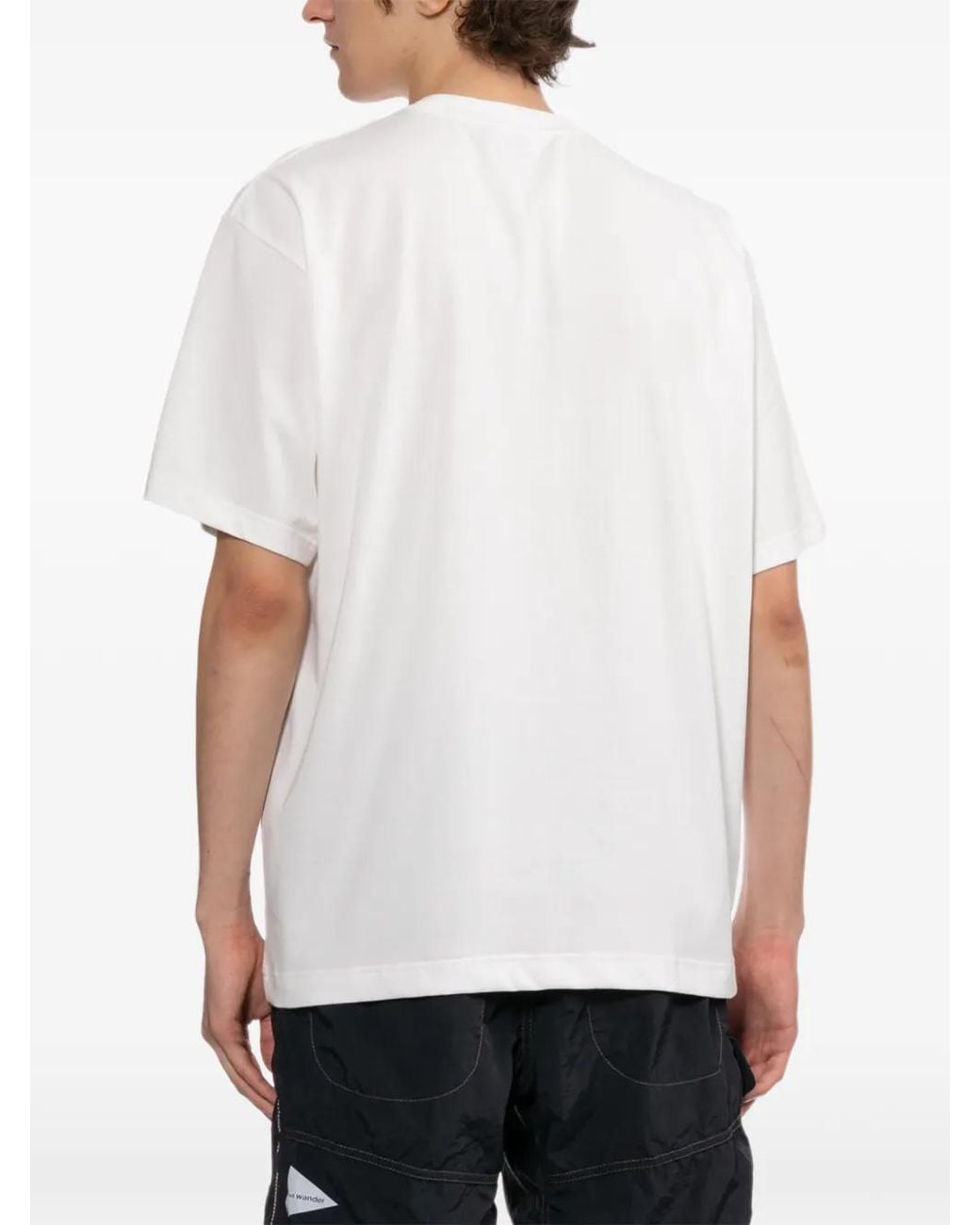 And Wander White T-Shirt À Logo Imprimé for men