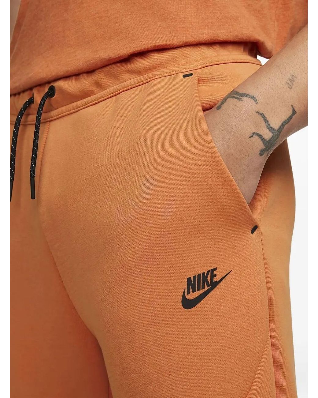 Nike Tech Fleece Joggingbroek in het Orange voor heren