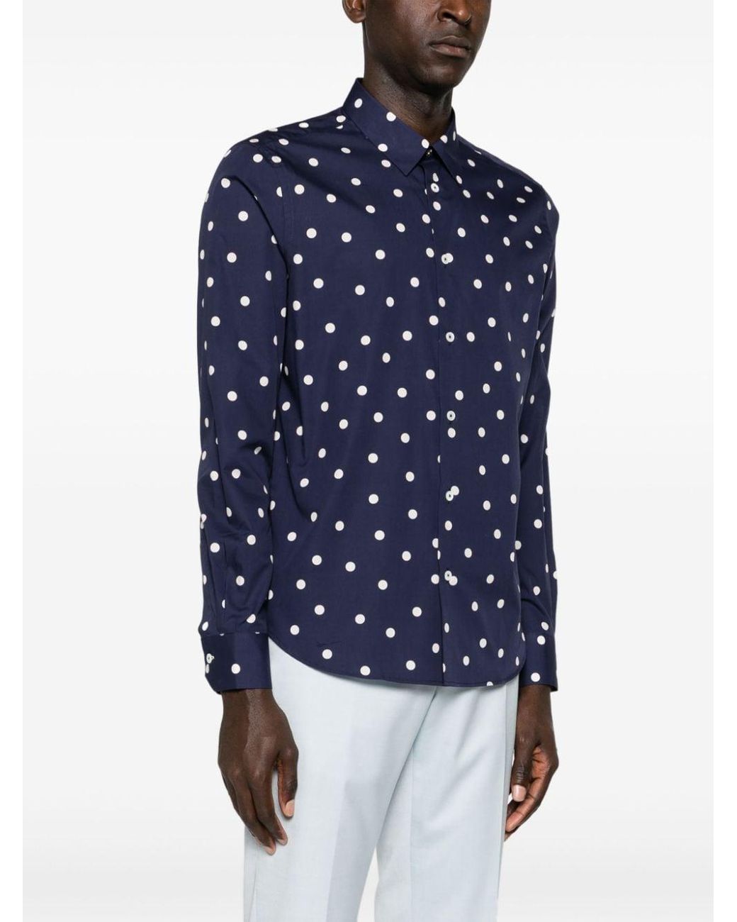 Paul Smith - COTON  DOUXドットシャツ Paul Smith Cream Cotton Polka-Dot Shirt | Liberty
