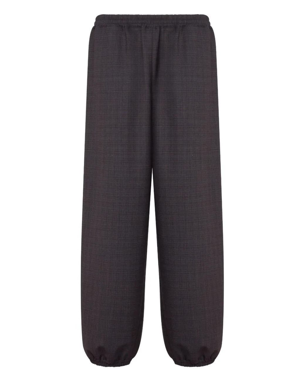 Moschino Blue Contrasting-Trim Trousers for men