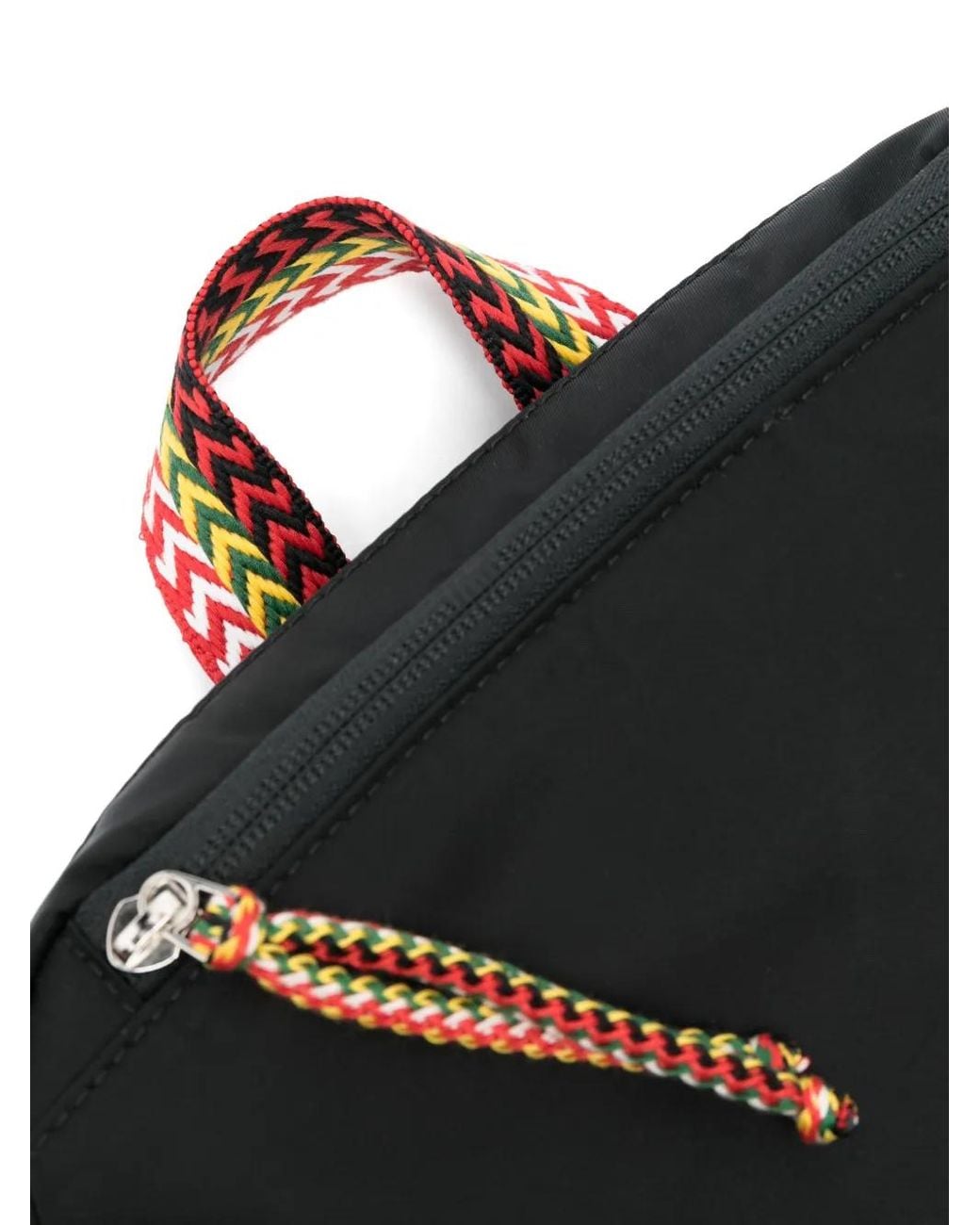 Lanvin Gürteltasche Mit Zickzackmuster in Black für Herren