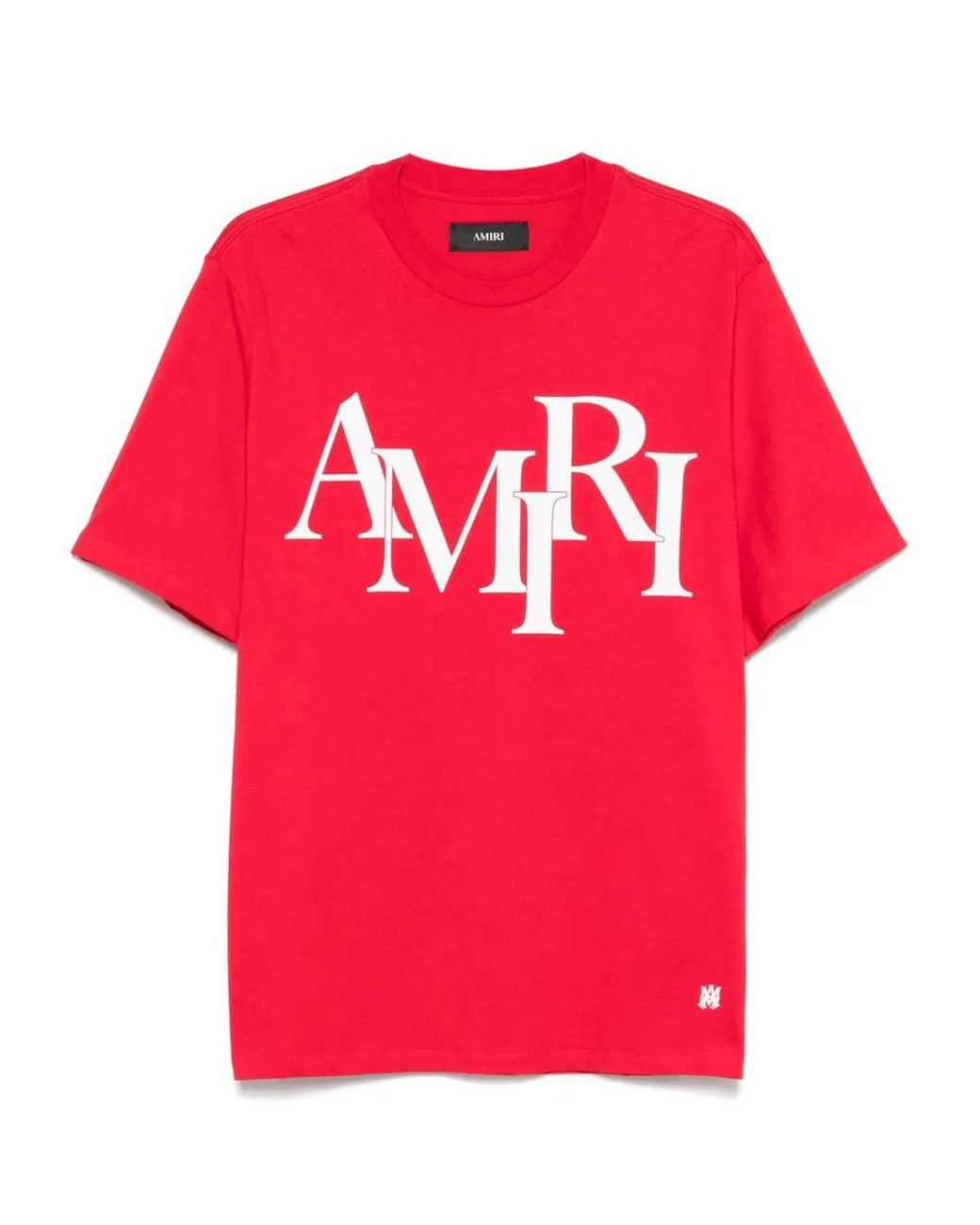 Amiri Red Printed Logo T-shirt for men