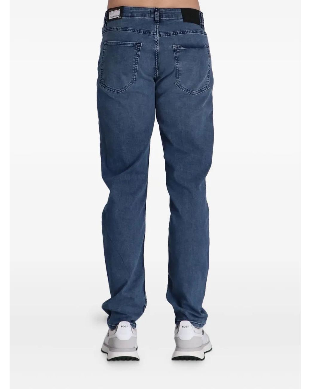 Boss Blue Straight-Leg Jeans for men