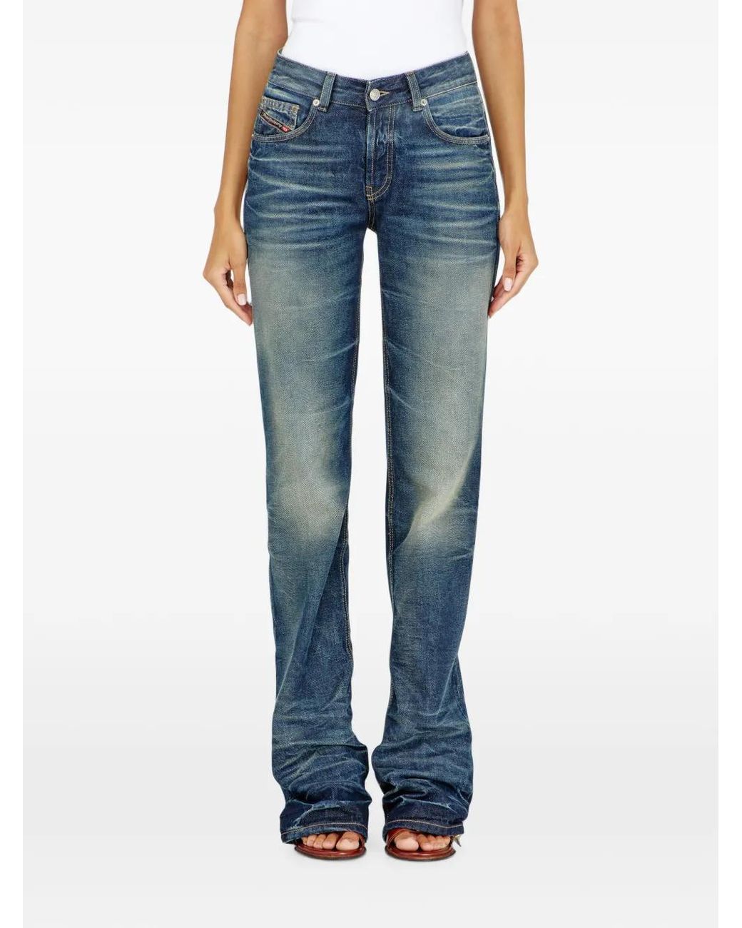 DIESEL Blue Jeans Regular-Waist D-Heel