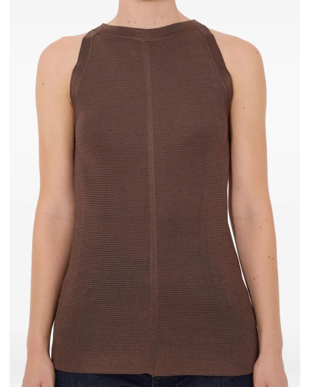 Loulou de Saison Brown Ohana Sleeveless Top