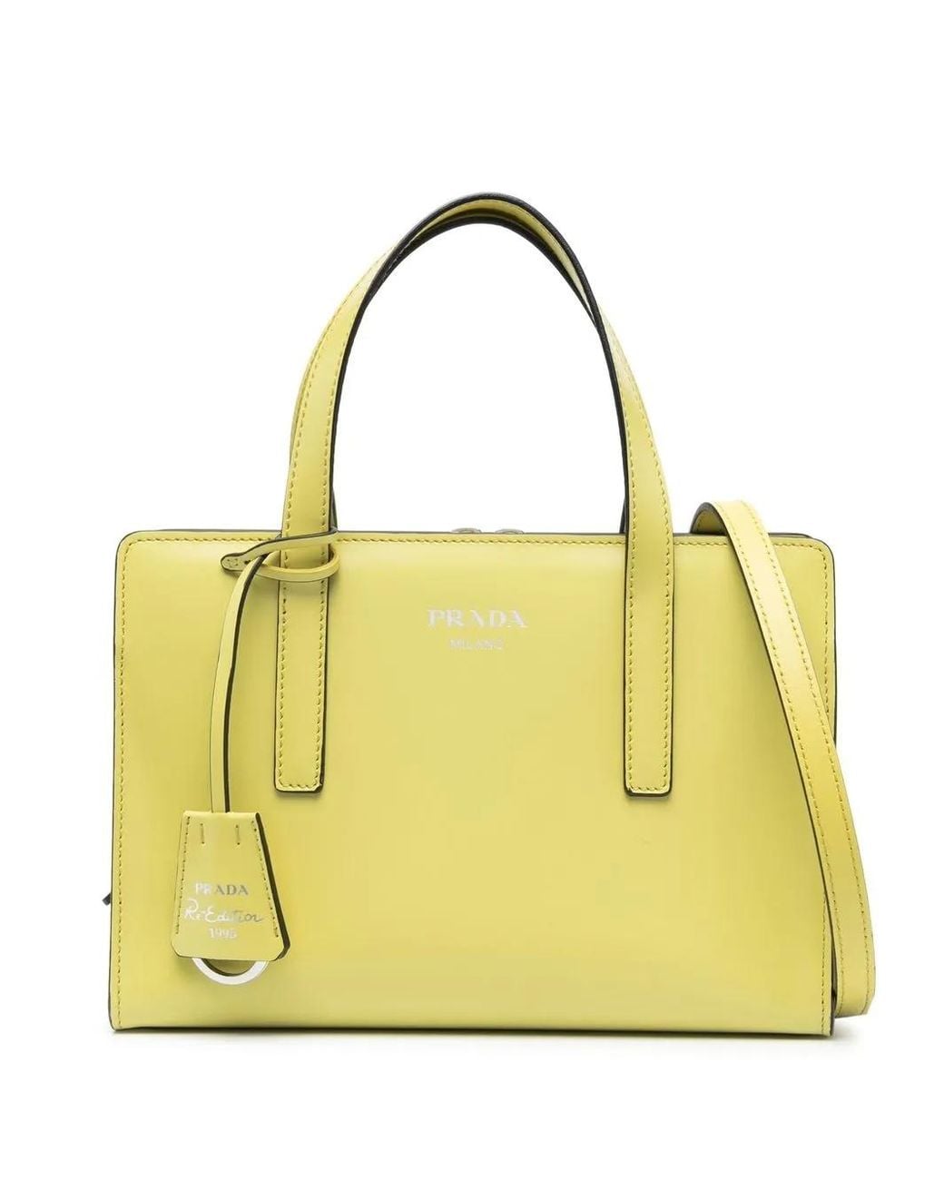 Prada Yellow Re-edition 1995 Leather Mini Bag