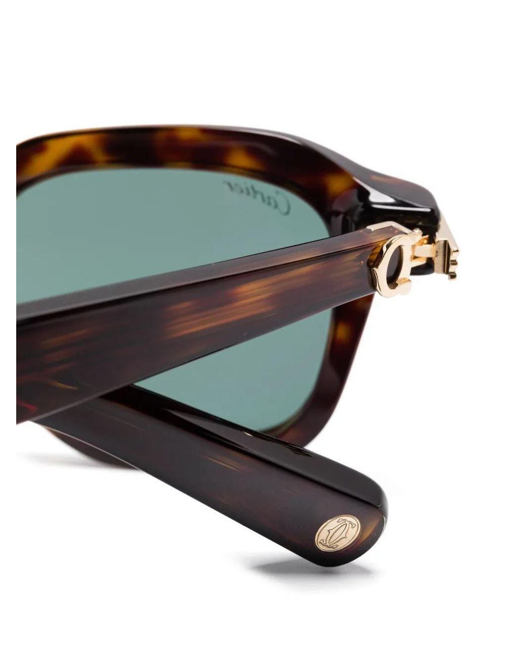 Cartier Brown Square-Frame Sunglasses