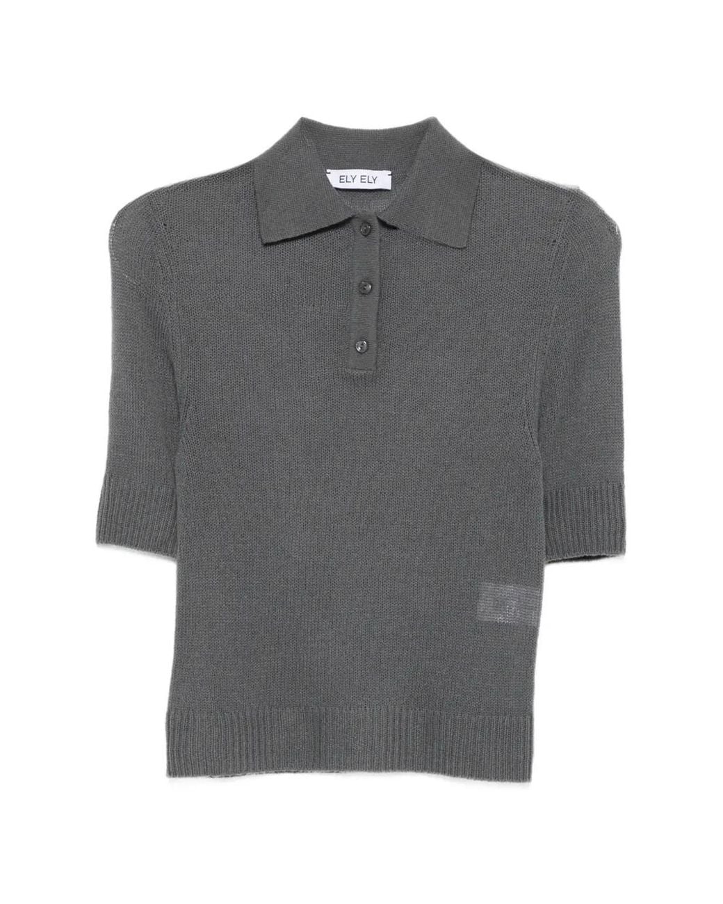 Polo De Manga Corta ELY ELY de color Gray