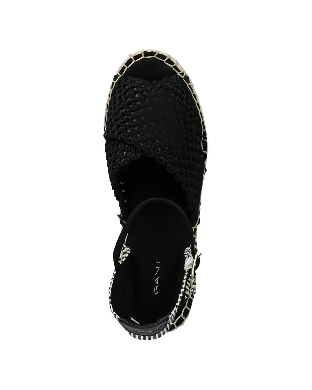 Gant Black Ankle-Strap Espadrilles