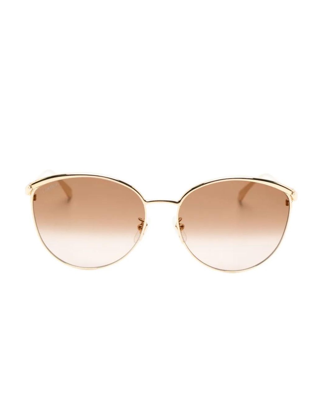 Cartier Natural Panthère Oval-Frame Sunglasses