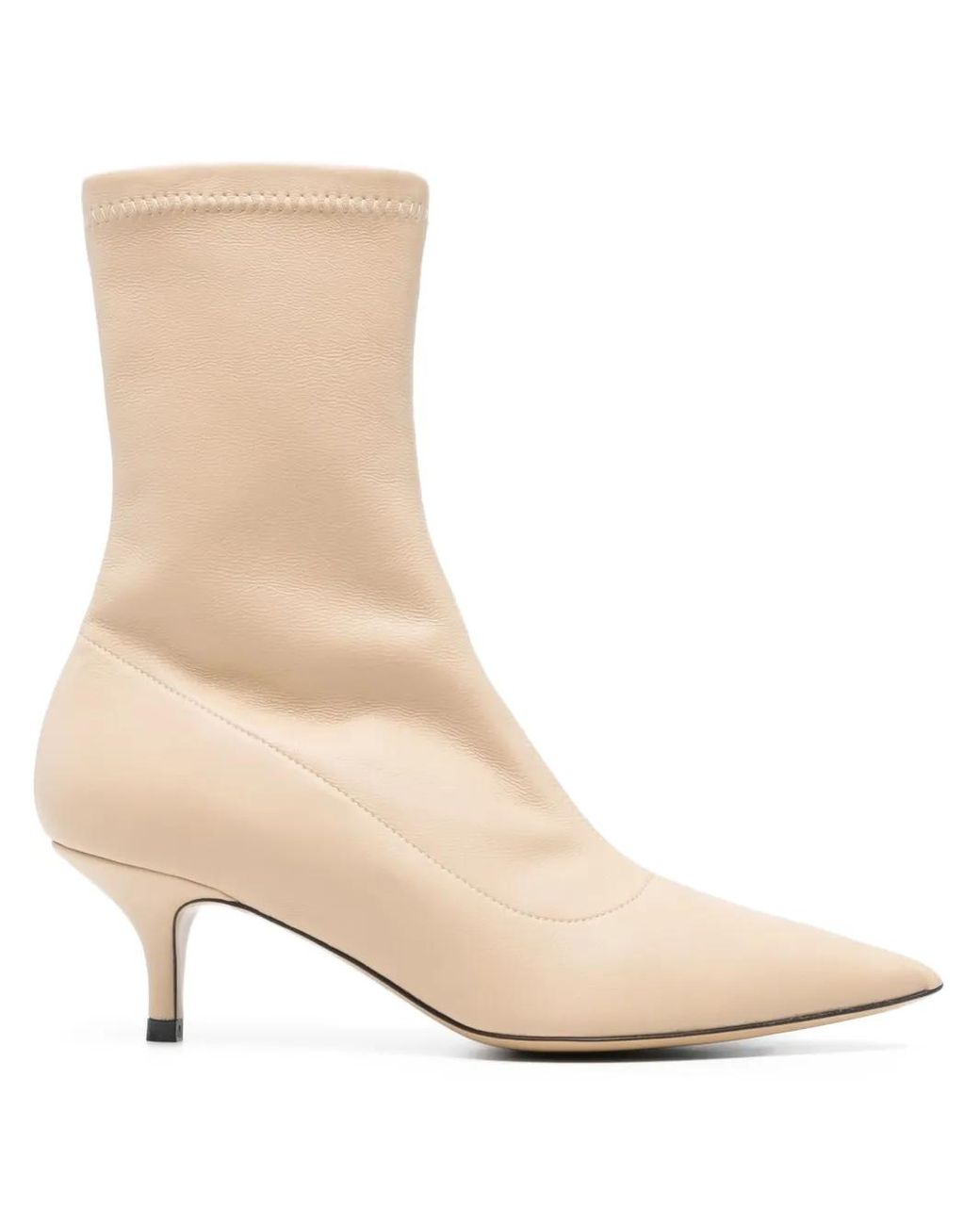 P.A.R.O.S.H. Natural Stiefel mit spitzer Kappe