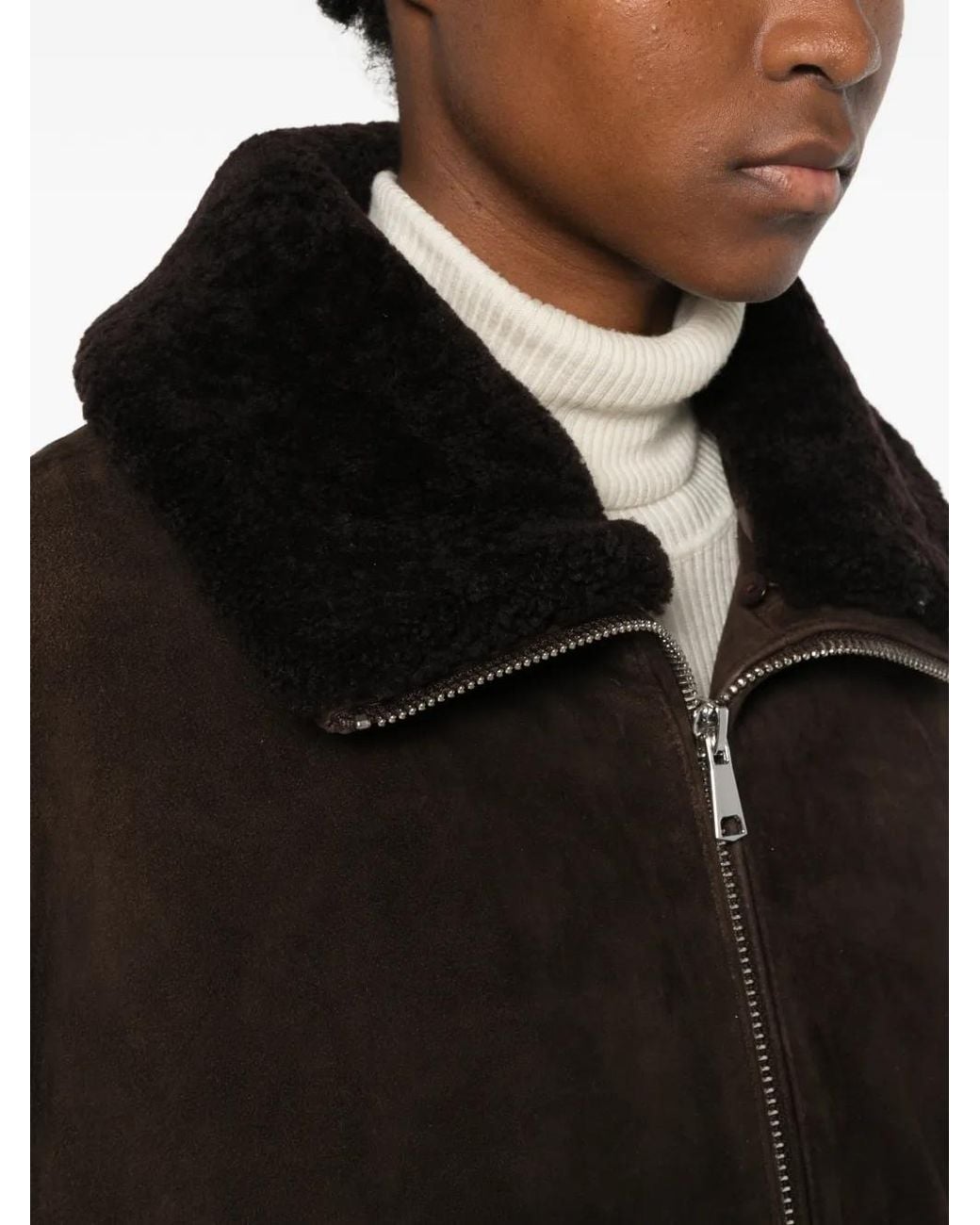 The Jackie Leathers Brown Griselda Suede Jacket