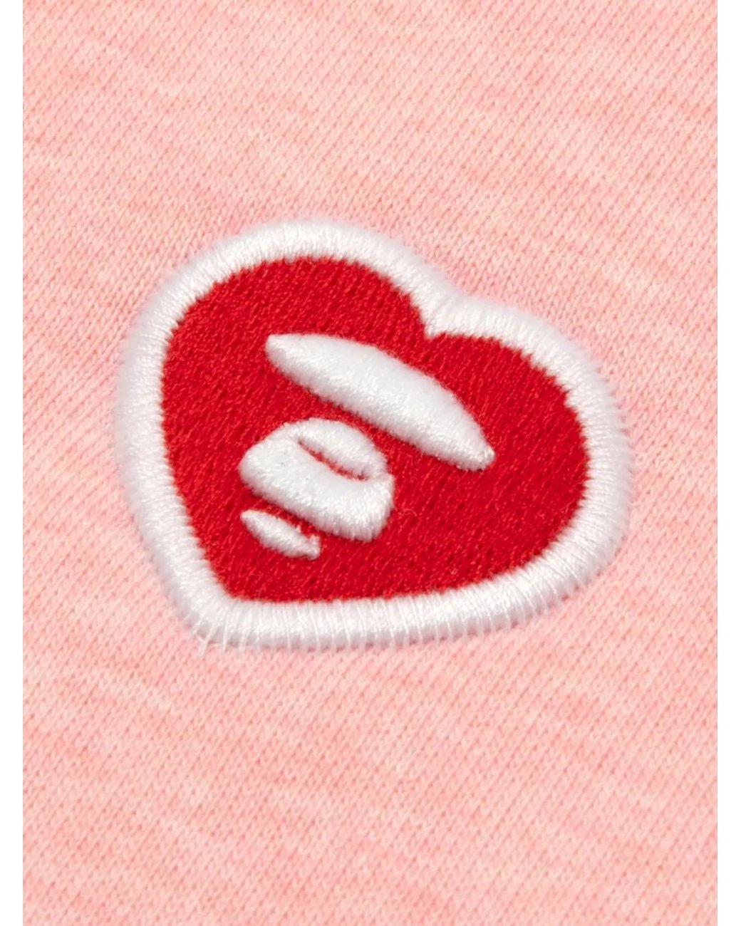 Aape By A Bathing Ape Pink Logo-Patch Sweatshirt for men