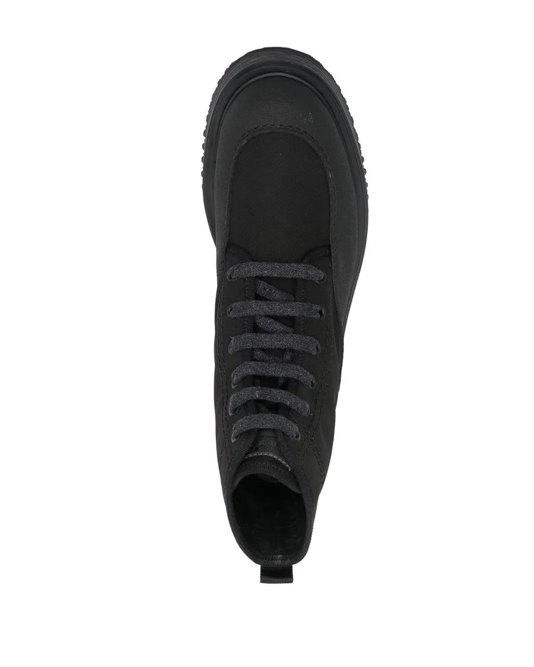 Hogan Black Untraditional Lace-Up Ankle Boots