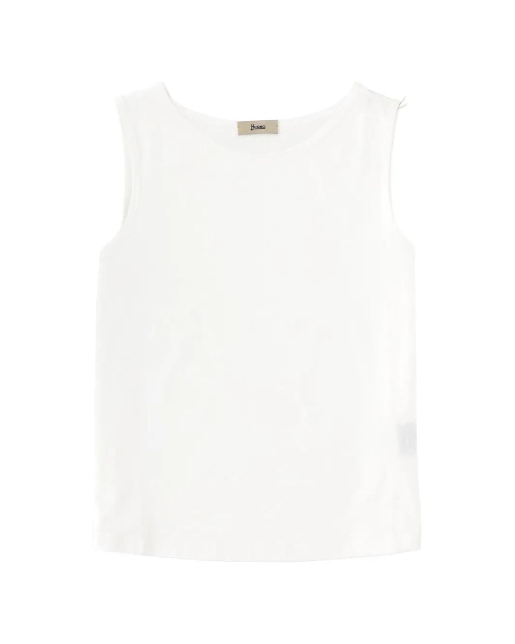 Herno White Jersey Top