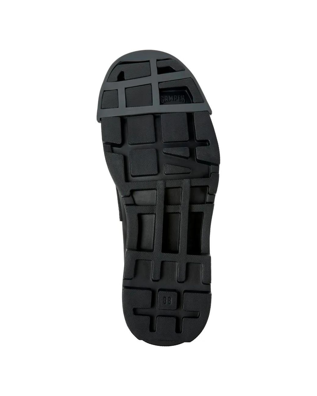 Camper Black Junction Leather Loafers