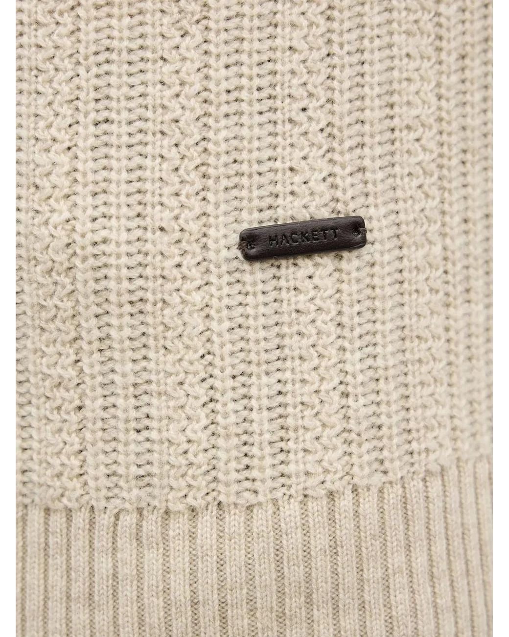 Pull À Design Côtelé Hackett pour homme en coloris White