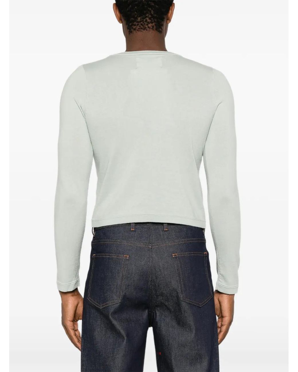Extreme Cashmere White N°451 Lisa Crew-Neck Long-Sleeve T-Shirt