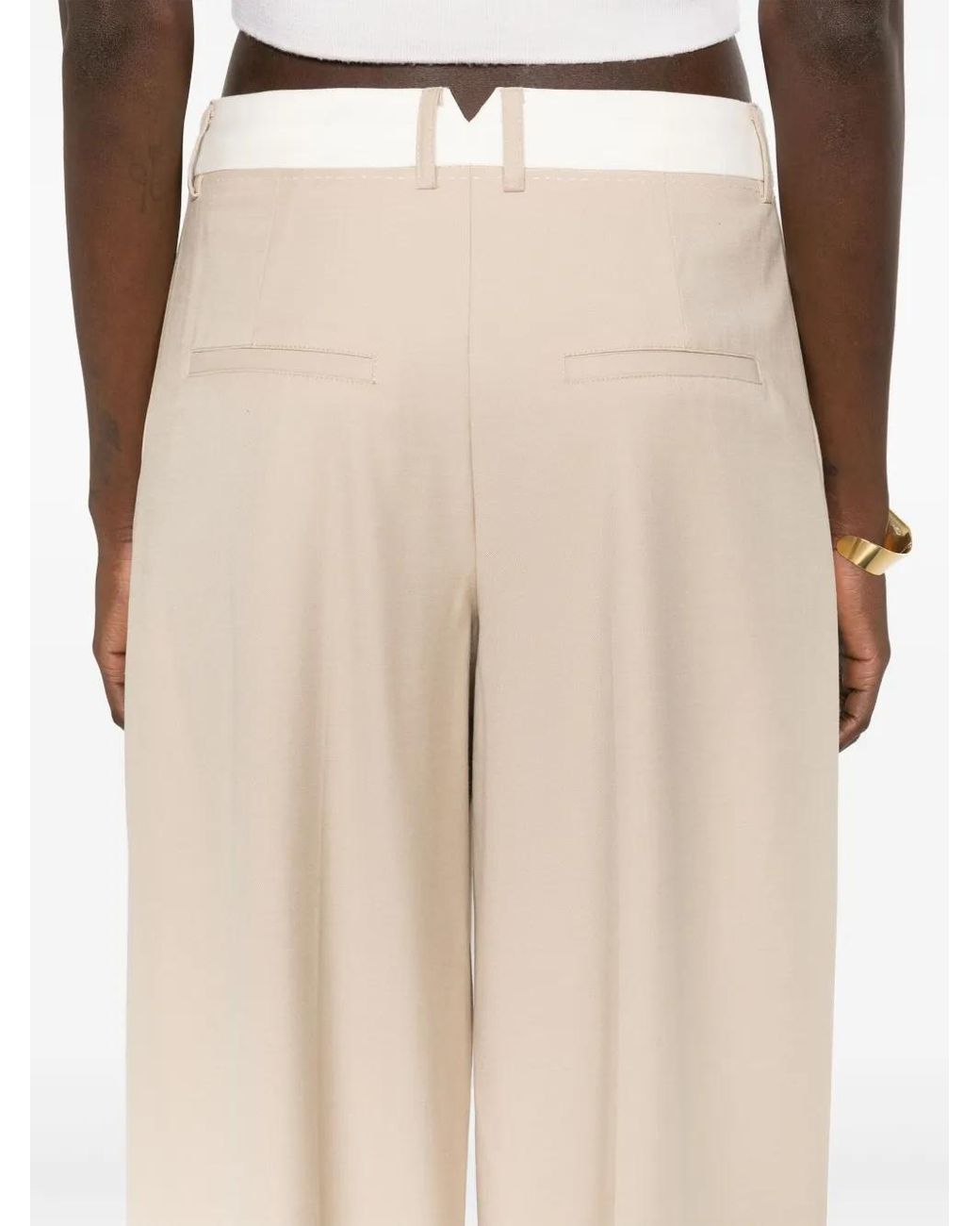 Remain Natural Wide-Leg Trousers