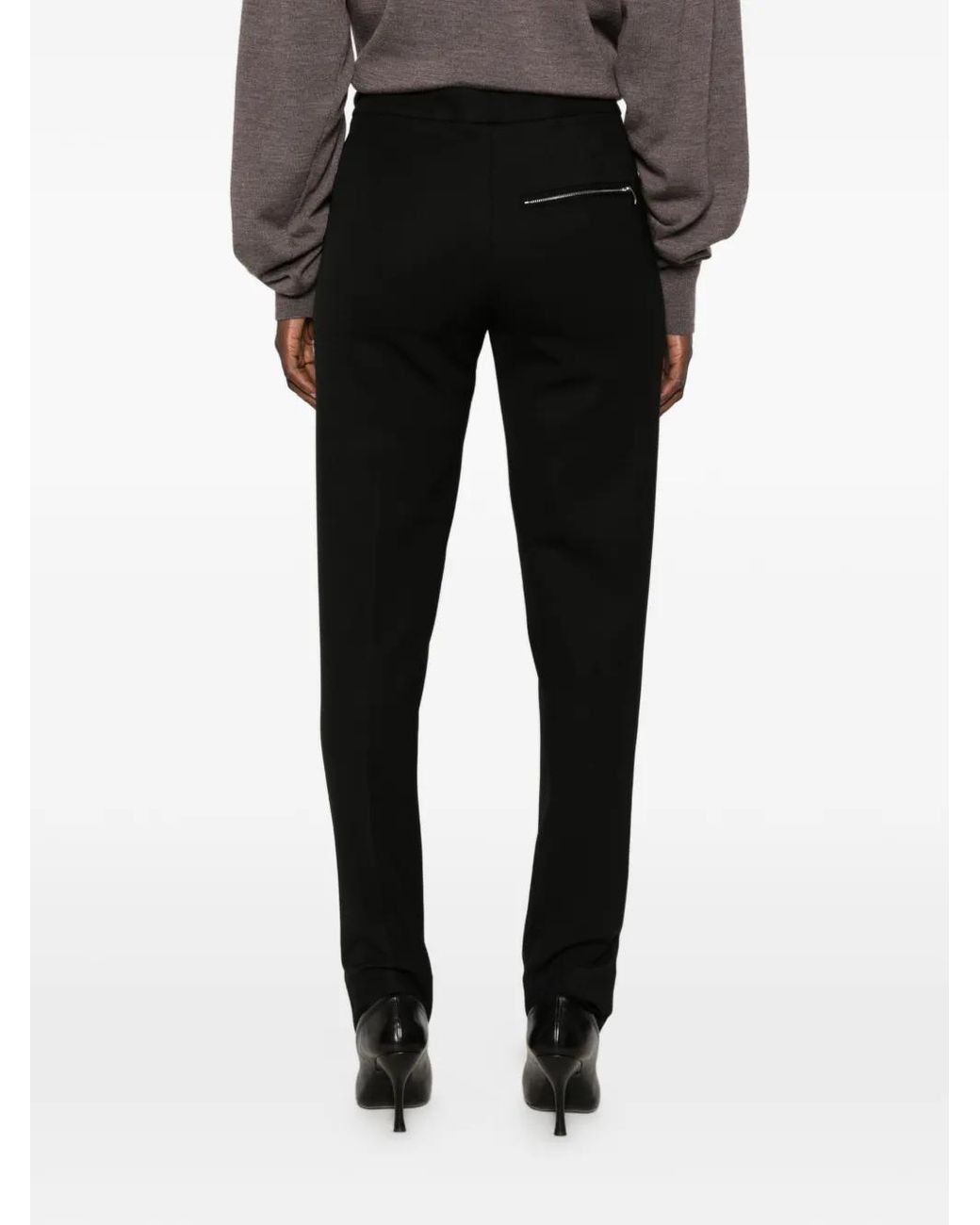 Seafarer Black Vienna Stirrup-Cuff Tailored Trousers