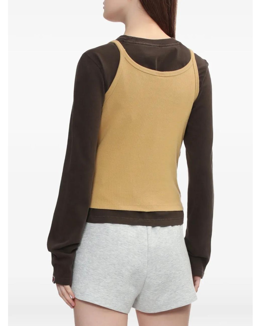 AAPE BY A BATHING AP Natural Heart-Motif Top