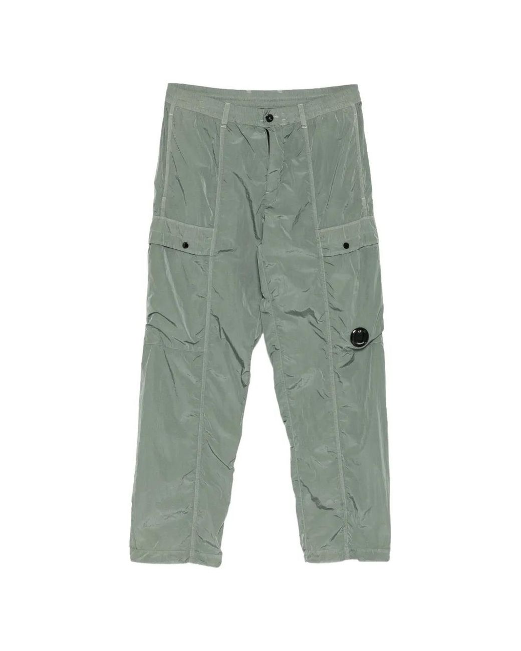 C P Company Green Chrome-R Regular Cargo Lens Pants for men