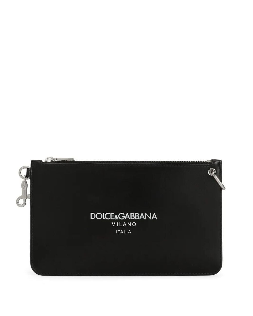 Dolce & Gabbana Black Clutch Logo for men