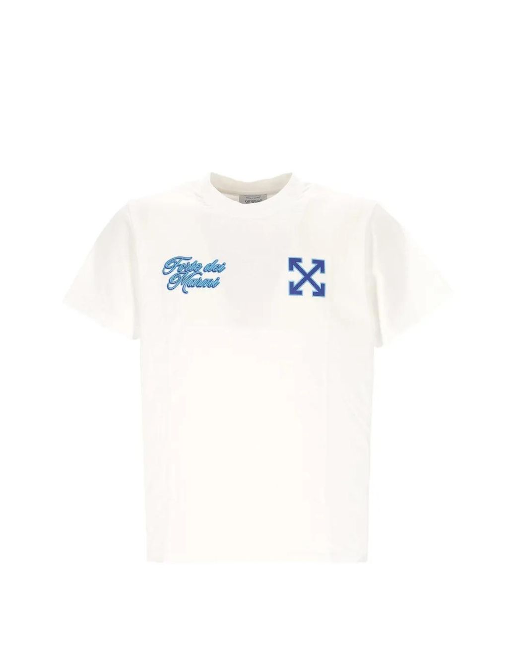 Off-White c/o Virgil Abloh White Arrows-Print Logo-Print T-Shirt for men