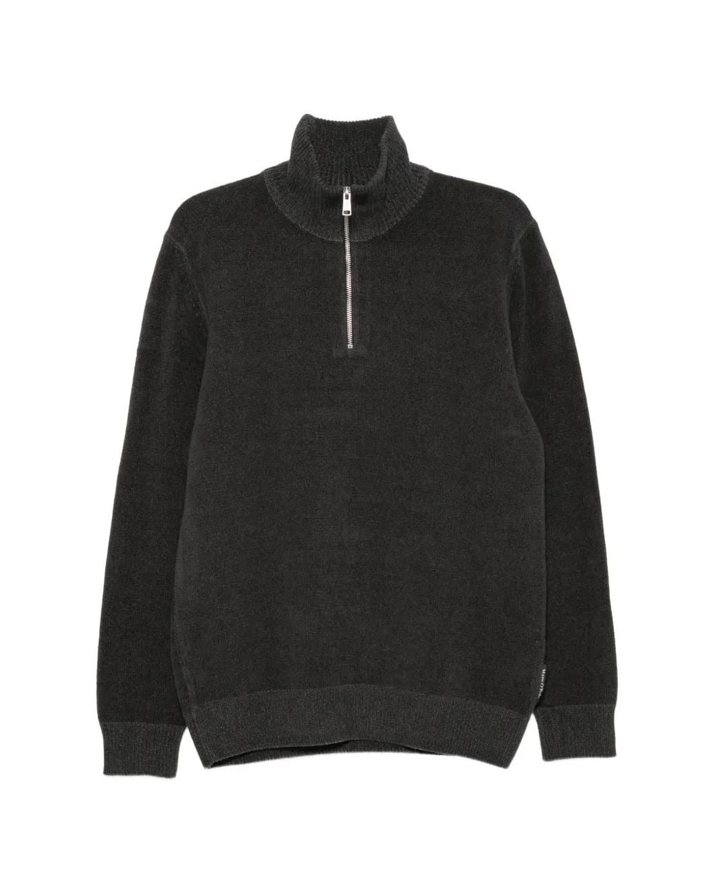 Marc O' Polo Black Half-Zip Knitted Sweater for men