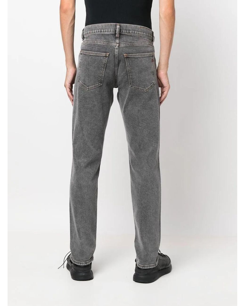 DIESEL Gray 2019 D-Strukt 09D78 Slim-Cut Jeans for men