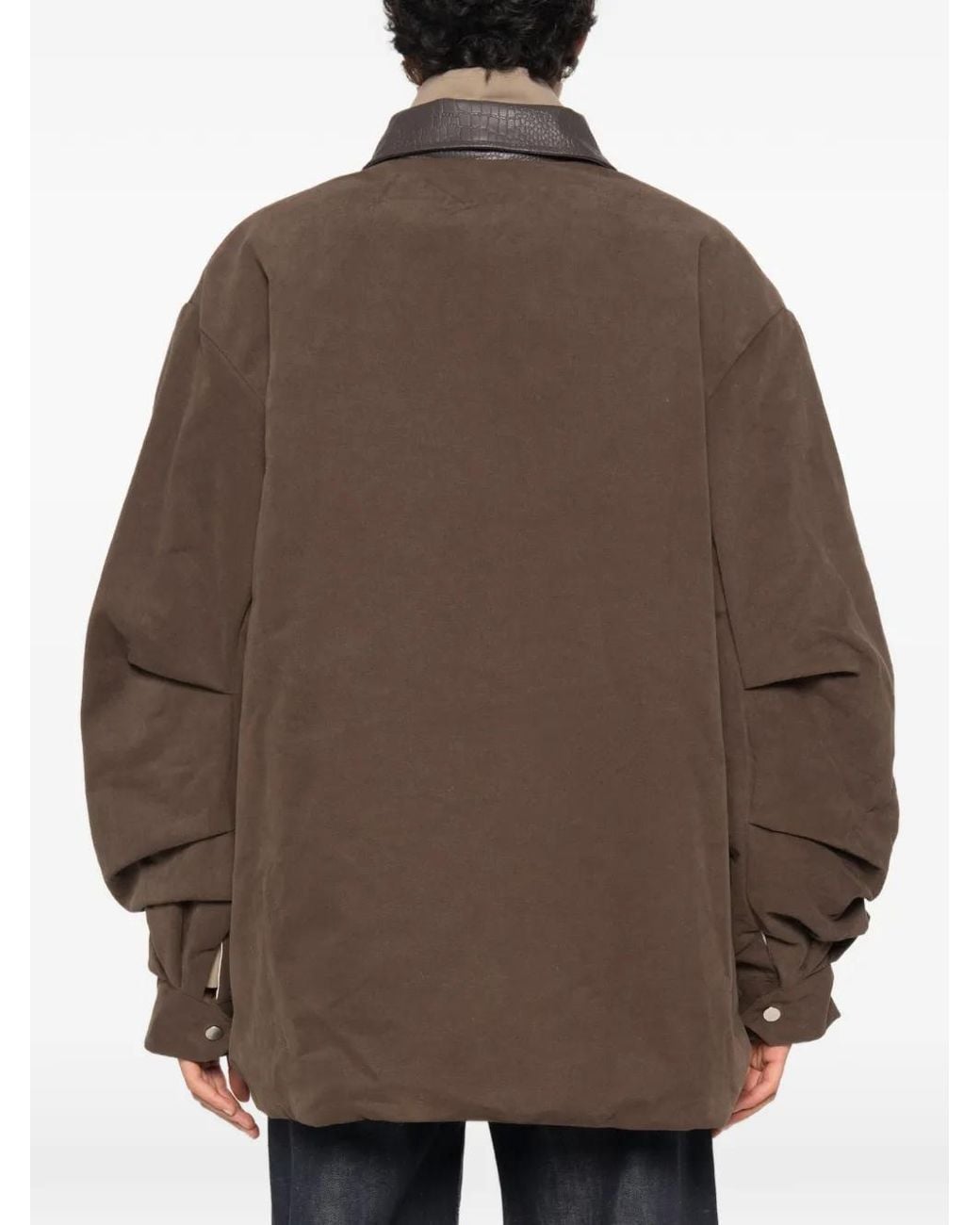 Source Unknown Brown Baia Faux Suede Barn Jacket