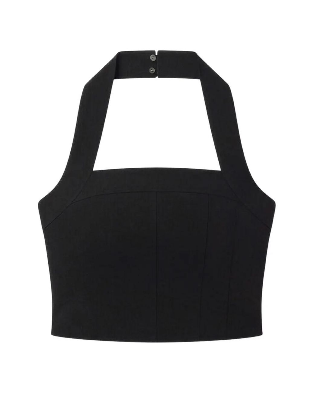 A.L.C. Black Lori Halterneck Top