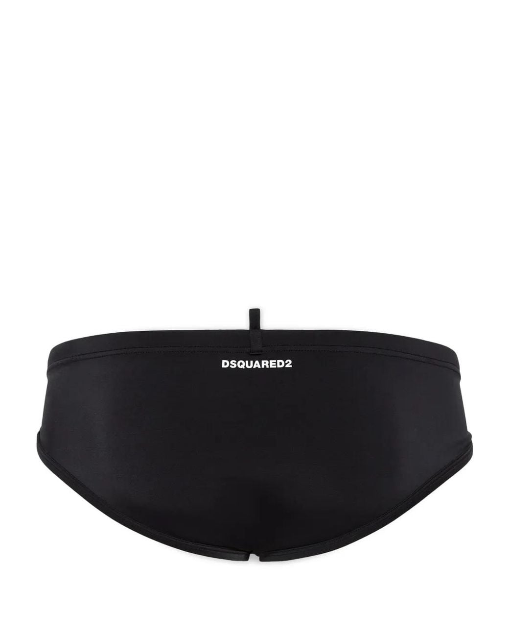 DSquared² Black Logo Swim Briefs for men