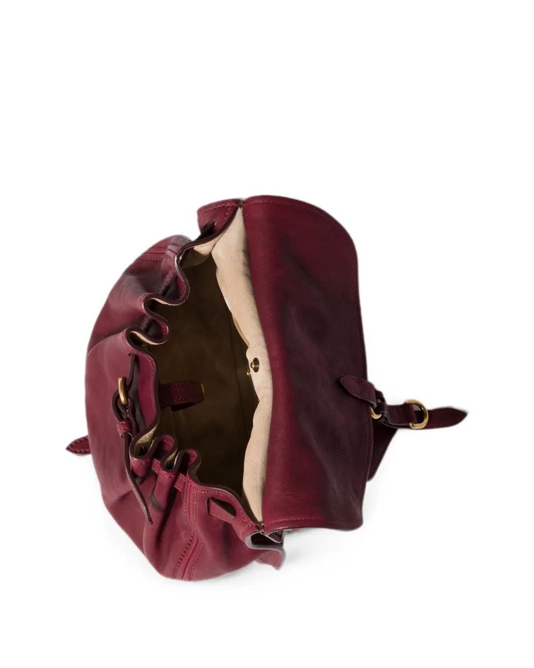 Miu Miu Purple Rendez-Vous Nappa Leather Bag