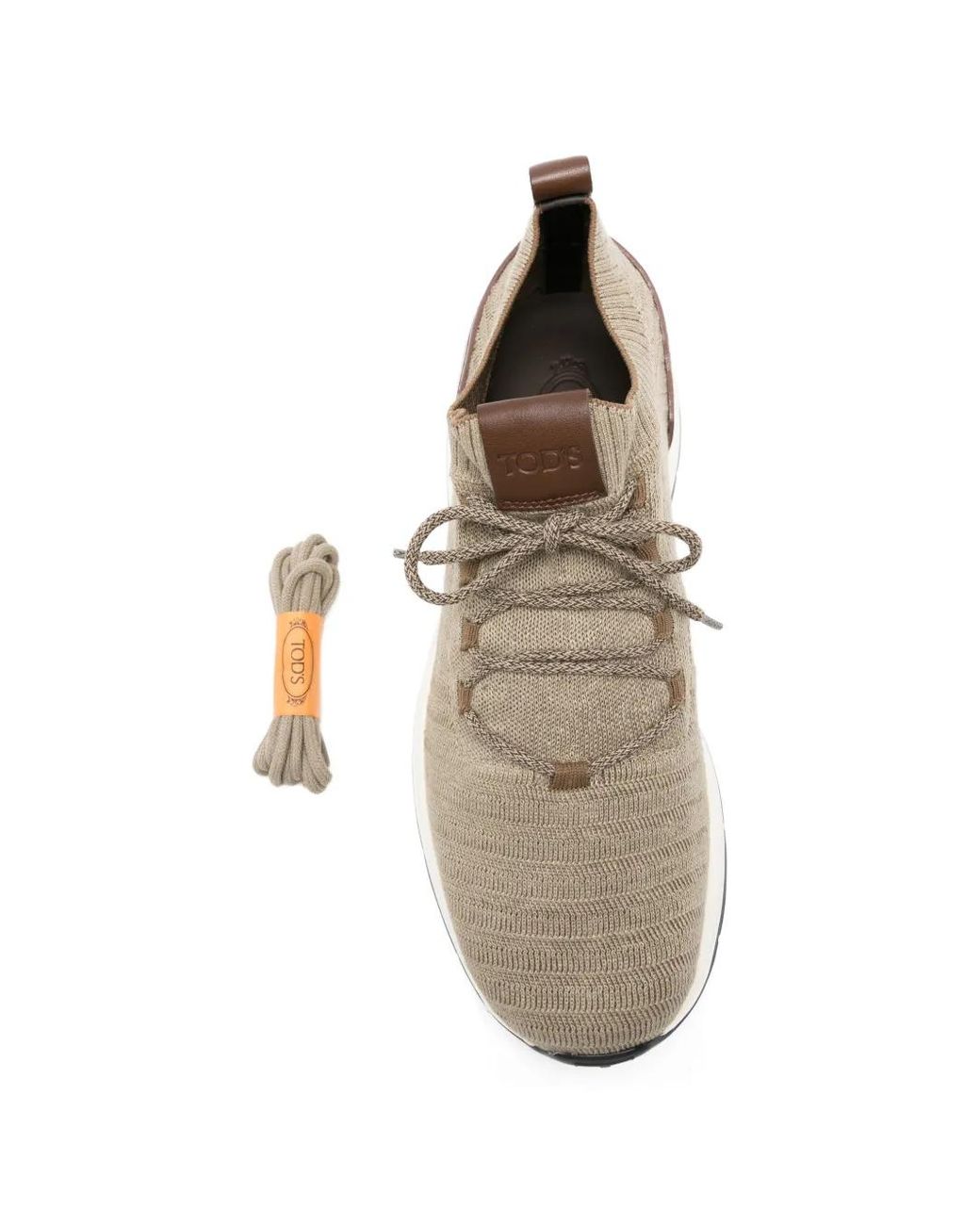 Tod's White Baskets Lacées À Bout Rond for men