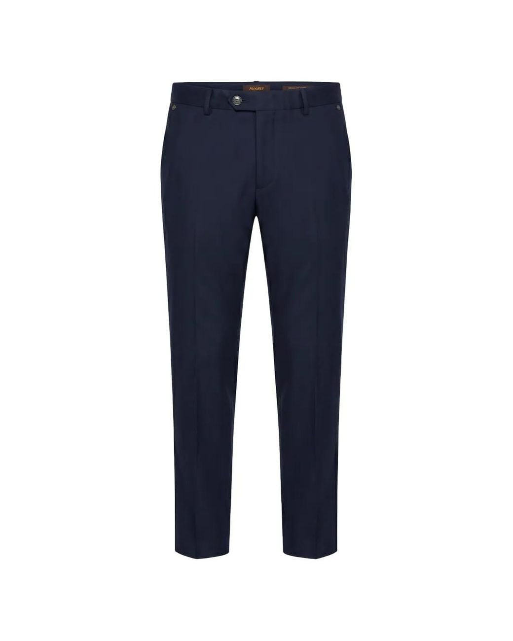 Moorer Antonm1 Straight Chino in het Blue voor heren